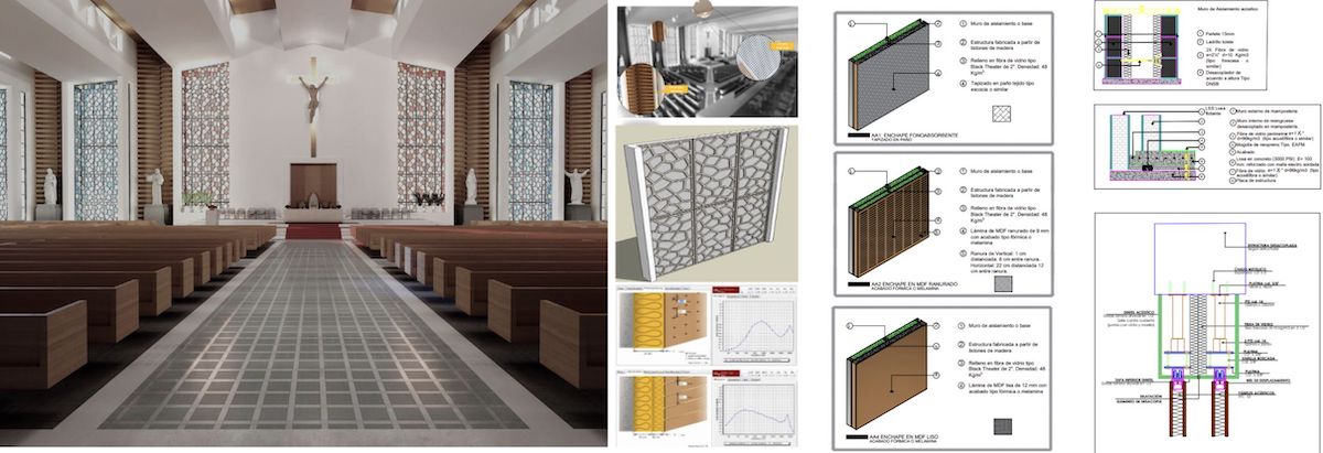 Audiovisual & Lighting Design Consultancy Services 1 Acoustic details from a Cathedral project