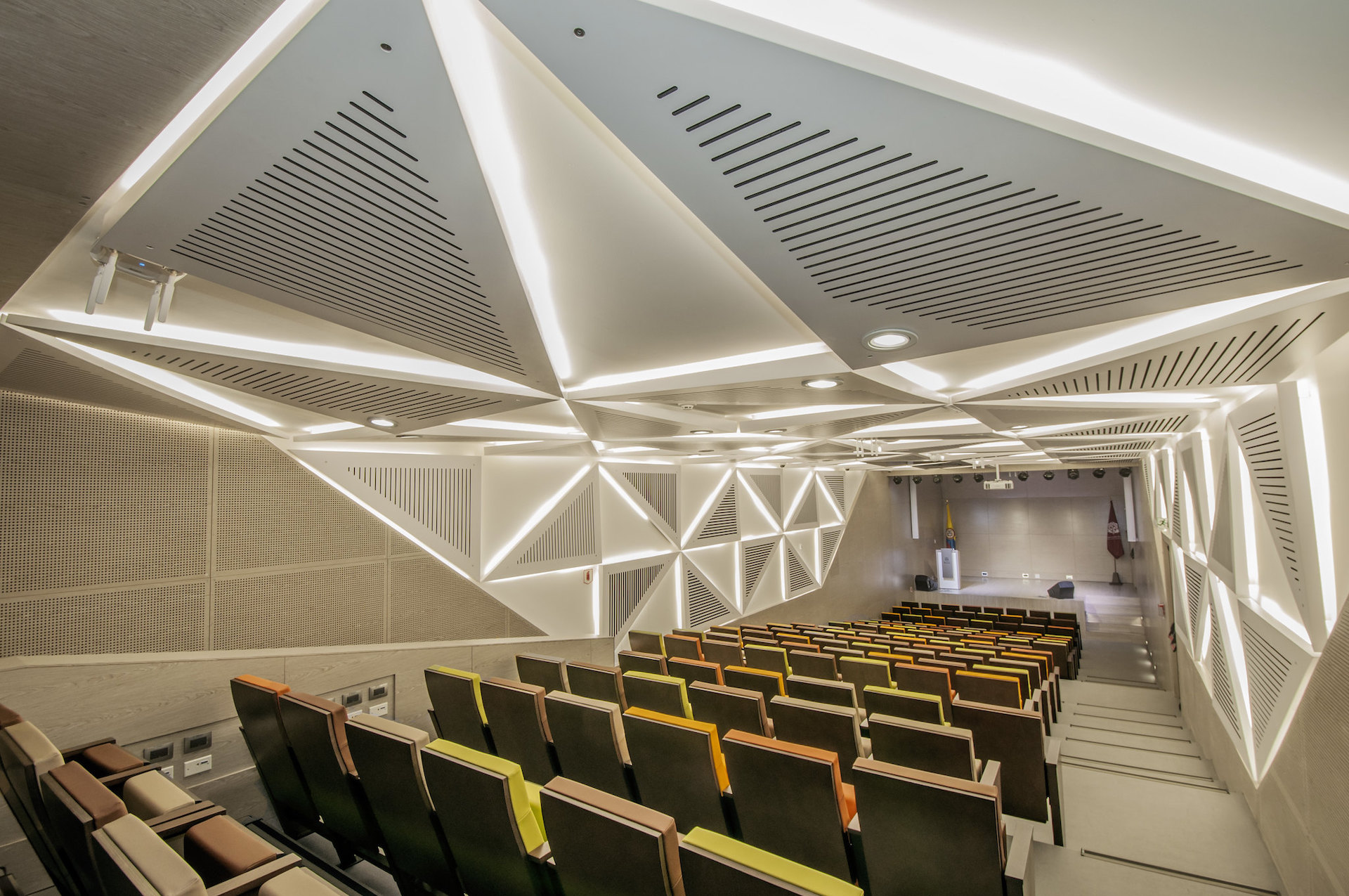 Mutis Auditorium at Rosario University. The Greatest Acoustic Challenge We Have Faced. 15 Auditorio Mutis de la Universidad Del Rosario